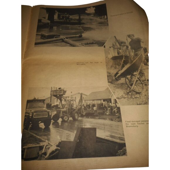 Hurricane Agnes Bloomsburg Morning Press Pennsylvania Newspaper Flood of 1972 - Picture 8 of 9
